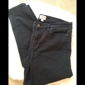J. Crew Toothpick Black Jeans